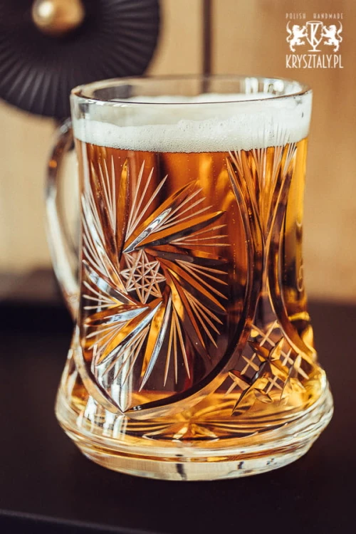 Kryształowy kufel do piwa z grawerem 500ml Młynek MK88E