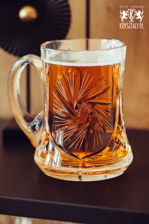 Kryształowy kufel do piwa z grawerem 500ml Młynek MK88E