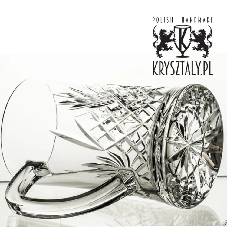 Kryształowy kufel do piwa z grawerem 600ml Classico CK88E