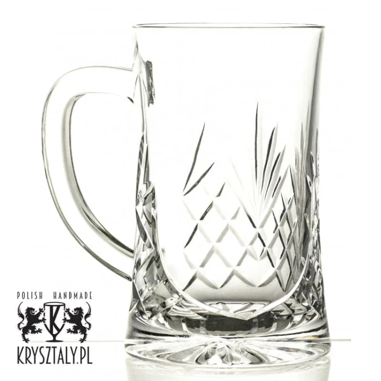 Kryształowy kufel do piwa z grawerem 600ml Classico CK88E