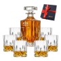 Zestaw do whisky Opera: kryształowa karafka z grawerem+ kryształowe szklanki do whisky 6szt w opakowaniu prezentowym OKP10