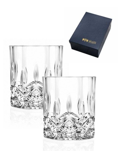 Kryształowe szklanki do whisky 2szt w opakowaniu prezentowym Crystalline Opera