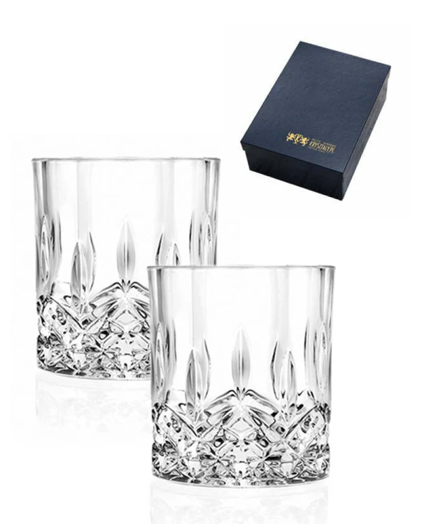 Kryształowe szklanki do whisky 2szt w opakowaniu prezentowym Crystalline Opera