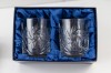 Kryształowe szklanki do whisky 260ml Młynek MK80 2szt + opakowanie ozdobne z eko skóry
