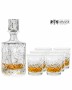 Zestaw do whisky: kryształowa karafka + kryształowe szklanki do whisky 6szt w opakowaniu prezentowym Młynek MZ11