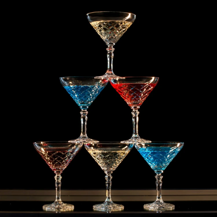 Kryształowe kieliszki do martini 115ml King KK60 2szt