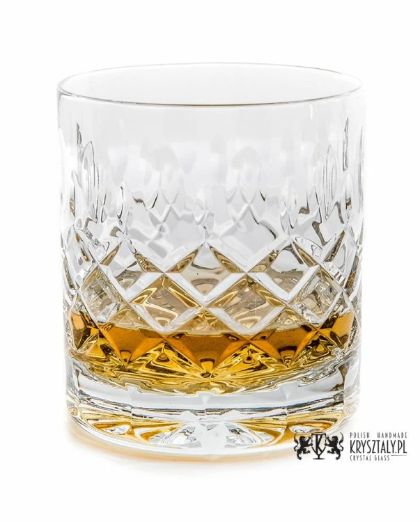 Kryształowe szklanki do whisky z grawerem 260ml Elixir EK80E 2szt w pudełku prezentowym