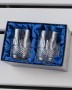 Kryształowe szklanki do whisky 260ml French FK80 2szt w pudełku prezentowym z eko-skóry
