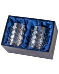 Kryształowe szklanki do whisky brandy 2szt 300ml King KK81 w pudełku prezentowym
