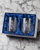 Kryształowe szklanki do whisky z grawerem 300ml Młynek MK80 2szt + opakowanie ozdobne z eko skóry