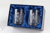 Kryształowe szklanki do whisky z grawerem 300ml Młynek MK80 2szt + opakowanie ozdobne z eko skóry