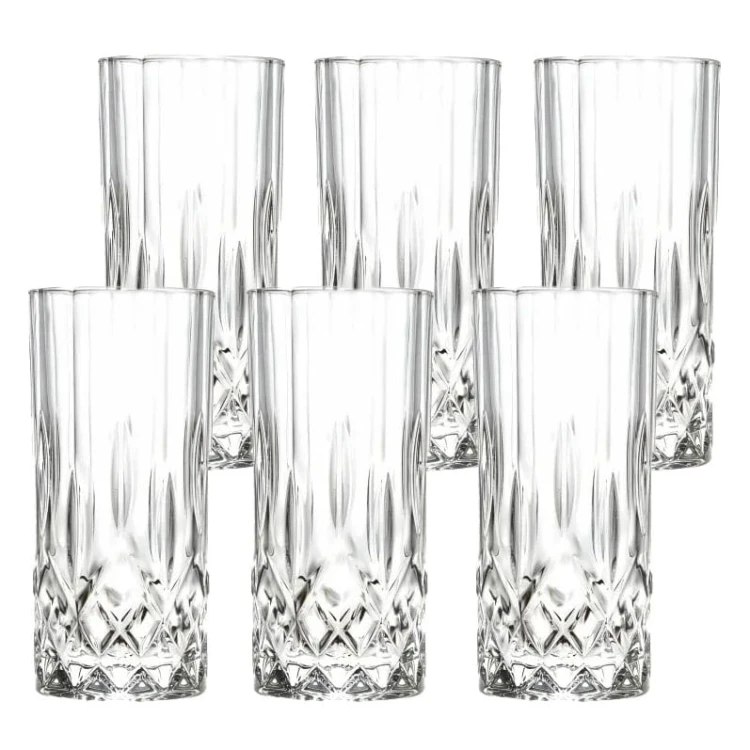 Kryształowe szklanki long do drinków 6szt Crystalline Opera