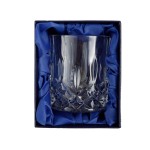 Kryształowa szklanka do whisky OPERA 300ml 1szt w pudełku prezentowym z eko-skóry