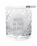 Kryształowa szklanka do whisky z grawerem 260ml King KK80E 1 szt