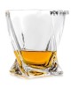 Kryształowa szklanka do whisky z grawerem 340ml Quadro 1szt