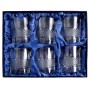 Kryształowe szklanki do whisky 340ml Brillante 6szt w opakowaniu prezentowym z eco-skóry