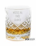 Kryształowa szklanka do whisky z grawerem 260ml Elixir EK80E 1szt