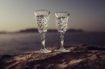 Kryształowe kieliszki do nalewek, likieru, wódki 45ml King KK10 2szt
