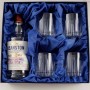 Zestaw do whisky na prezent - kryształowe szklanki do whisky 4szt Crystalline Timeless w opakowaniu z ecoskóry z miejscem na butelkę