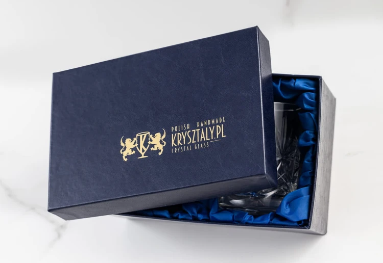 Kryształowe szklanki do whisky z grawerem 2szt w opakowaniu prezentowym Crystalline Opera