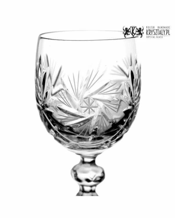 Kryształowe kieliszki do wina z grawerem 240ml Młynek MK38 2szt