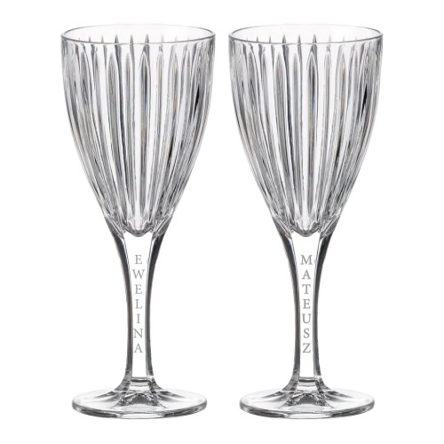 Kieliszki do wina 250ml Universe 2szt z grawerem na nóżce w opakowaniu prezentowym