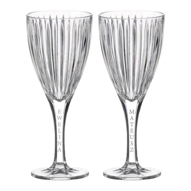 Kieliszki do wina 250ml Universe 2szt z grawerem na nóżce w opakowaniu prezentowym