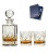 Zestaw prezentowy do whisky - kryształowa karafka + kryształowe szklanki do whisky 2szt w pudełku prezentowym