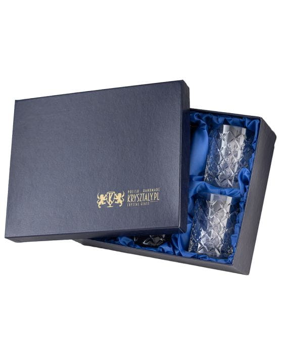 Kryształowe szklanki do whisky w opakowaniu prezentowym Crystalline Melodia