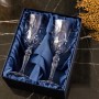 Kryształowe kieliszki do wina Crystalline Melodia 2szt z grawerem w opakowaniu prezentowym - prezent na Walentynki dla Niej i dla Niego