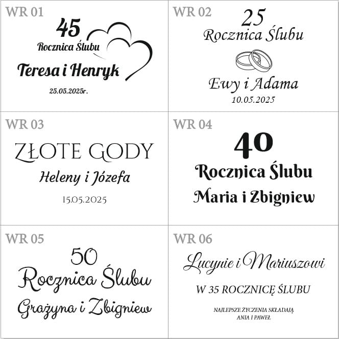 Wazon kryształowy duży Classico 363 z grawerem 25cm - prezent na Rocznicę Ślubu