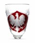 Kieliszki kryształowe do wódki 25ml motyw Polska 2szt