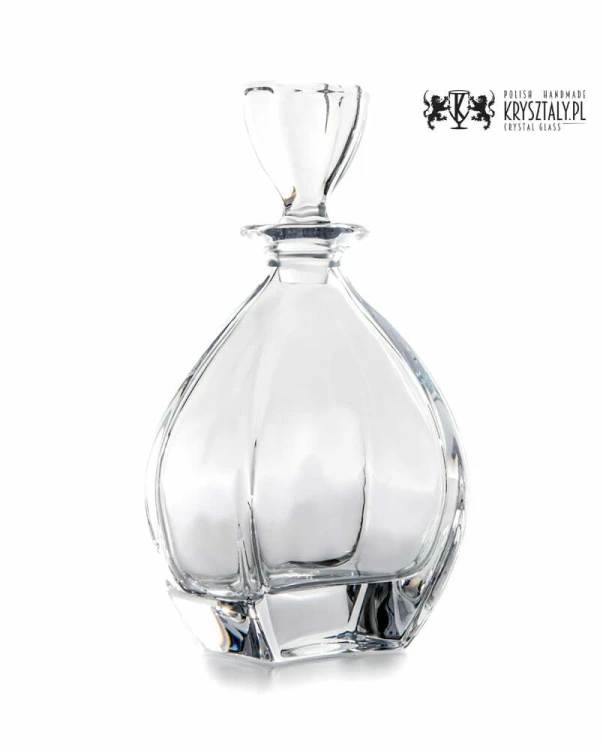 Zestaw do whisky:  Crystalline Laguna kryształowa karafka z grawerem+ kryształowe szklanki do whisky 2szt