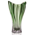 Wazon kryształowy Zielony 32cm