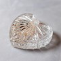 Kryształowa szkatułka na biżuterię w kształcie serca, pudełko na obrączki 11cm, 1szt.
