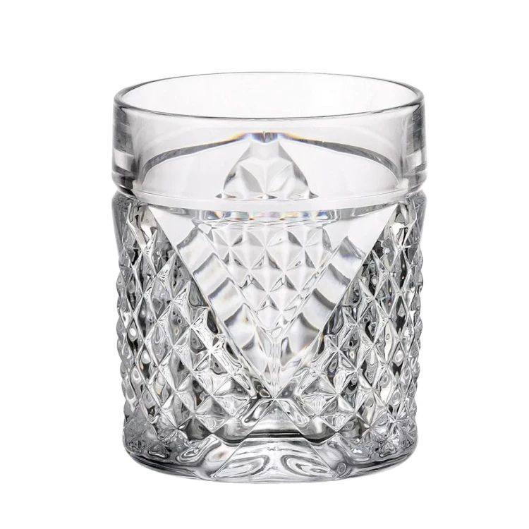 Zestaw do whisky Megane: kryształowa karafka + kryształowe szklanki do whisky 6szt w opakowaniu prezentowym MKP10