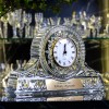 Duży kryształowy zegar z grawerem 37cm