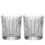 Kryształowe szklanki do whisky 280ml Universe UK80 z grawerem na dnie, 2szt