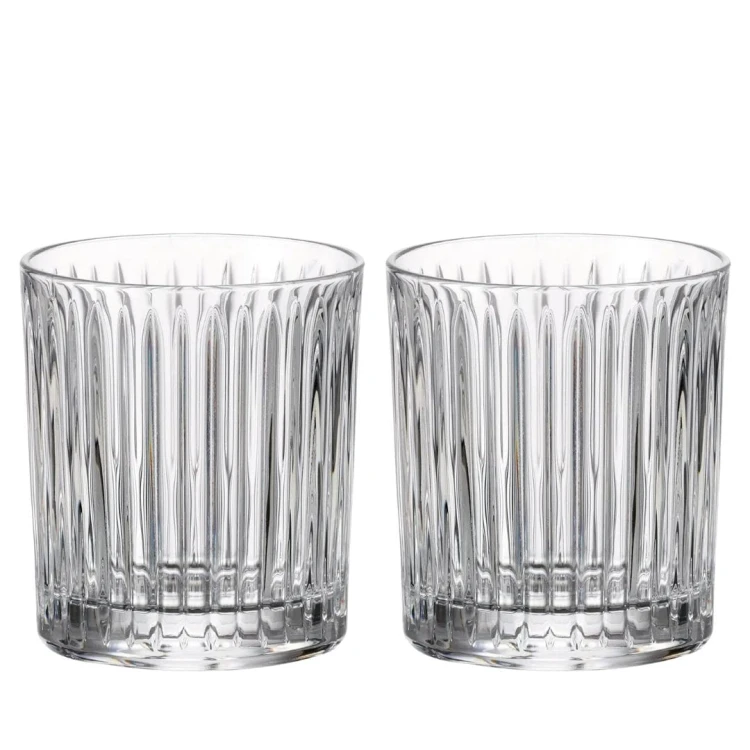 Kryształowe szklanki do whisky 280ml Universe UK80 z grawerem na dnie, 2szt