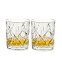 Kryształowe szklanki do whisky z grawerem na dnie 2szt w opakowaniu prezentowym Crystalline York