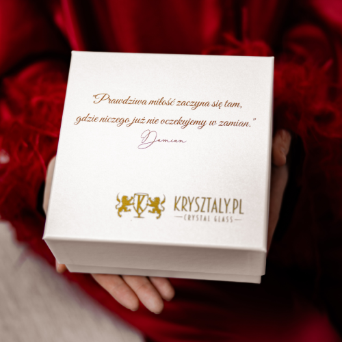 Pudełko prezentowe na szkatułki kryształowe