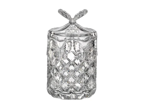 Kryształowa puszka Motyl duża 0,9L