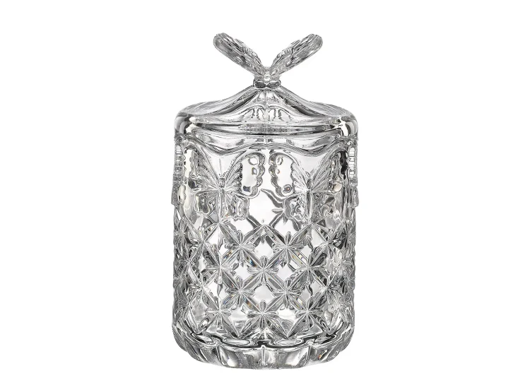 Kryształowa puszka Motyl duża 0,9L