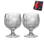 Kryształowe kieliszki do koniaku Star 250ml, 2szt, z grawerem inicjałów, w pudełku prezentowym