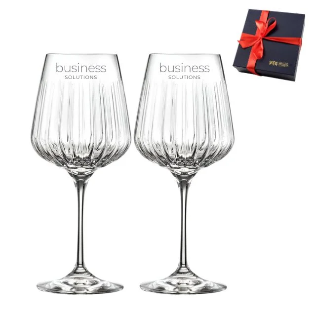 Kieliszki do wina Crystalline Timeless 510ml 2szt w pudełku prezentowym z Twoim Logo RT10