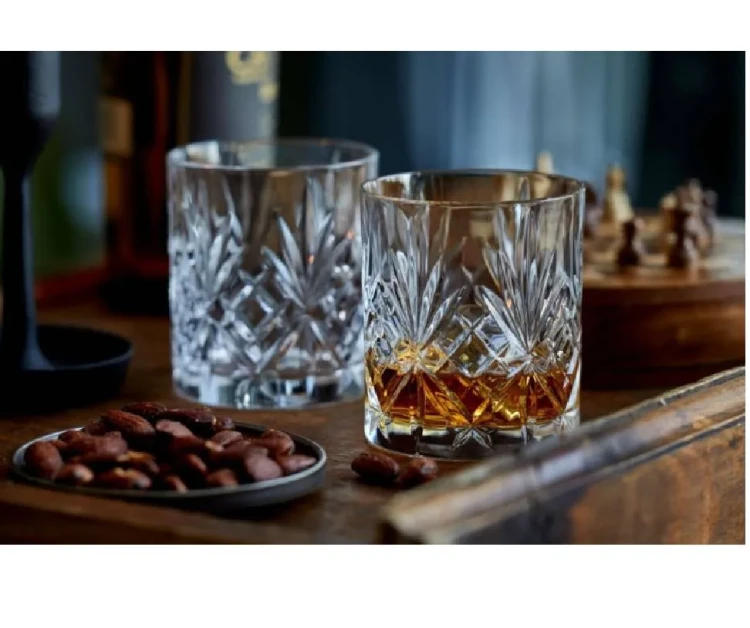 Kryształowa szklanka do whisky z imieniem, 310ml, 1szt - prezent na walentynki dla niego