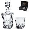 Zestaw do whisky CRACK kryształowa karafka + kryształowe szklanki do whisky 6szt w opakowaniu prezentowym Premium