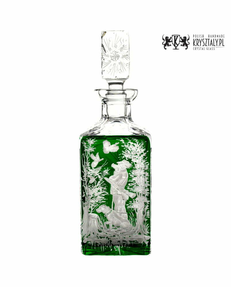 Kryształowa karafka myśliwska 750ml Młynek - prezent dla myśliwego