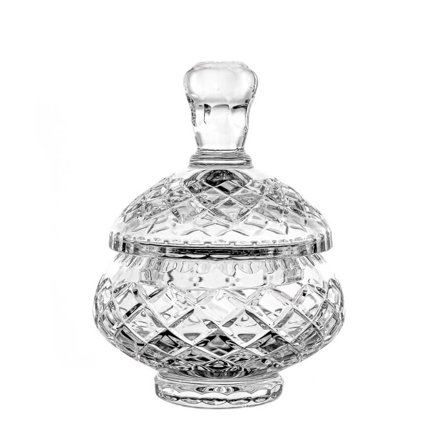Duża bomboniera kryształowa 18cm King