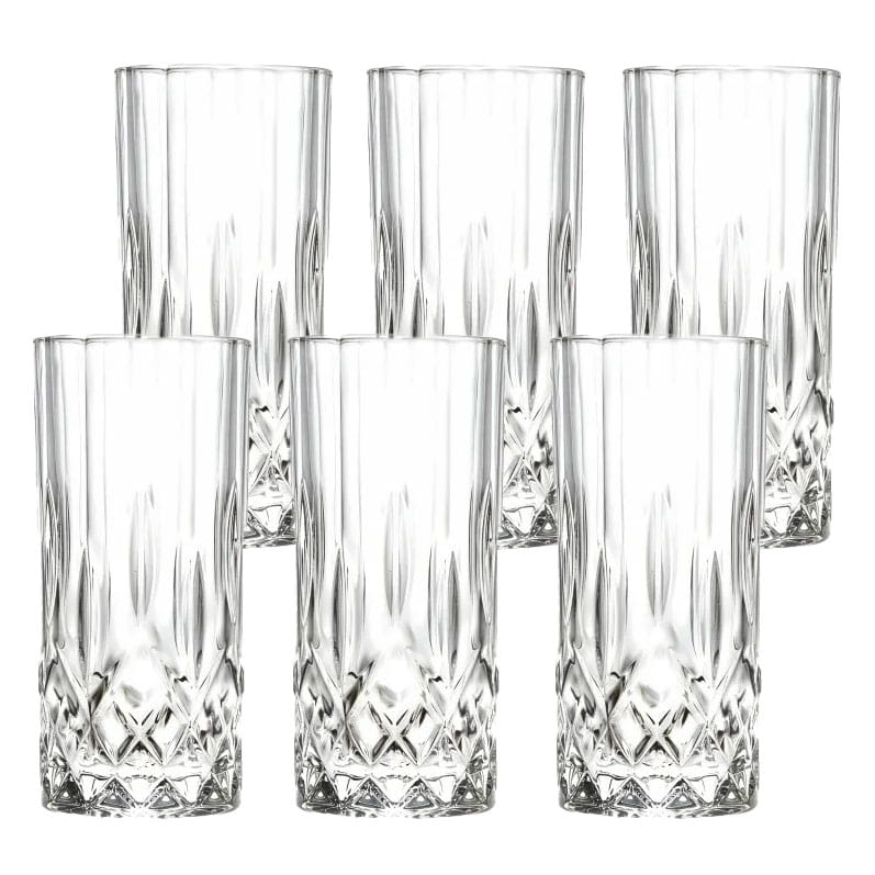 Kryształowe szklanki long do drinków 6szt Crystalline Opera